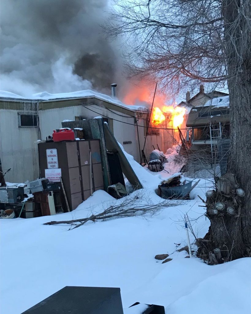 Home Fire on 3000 S and Daniels road