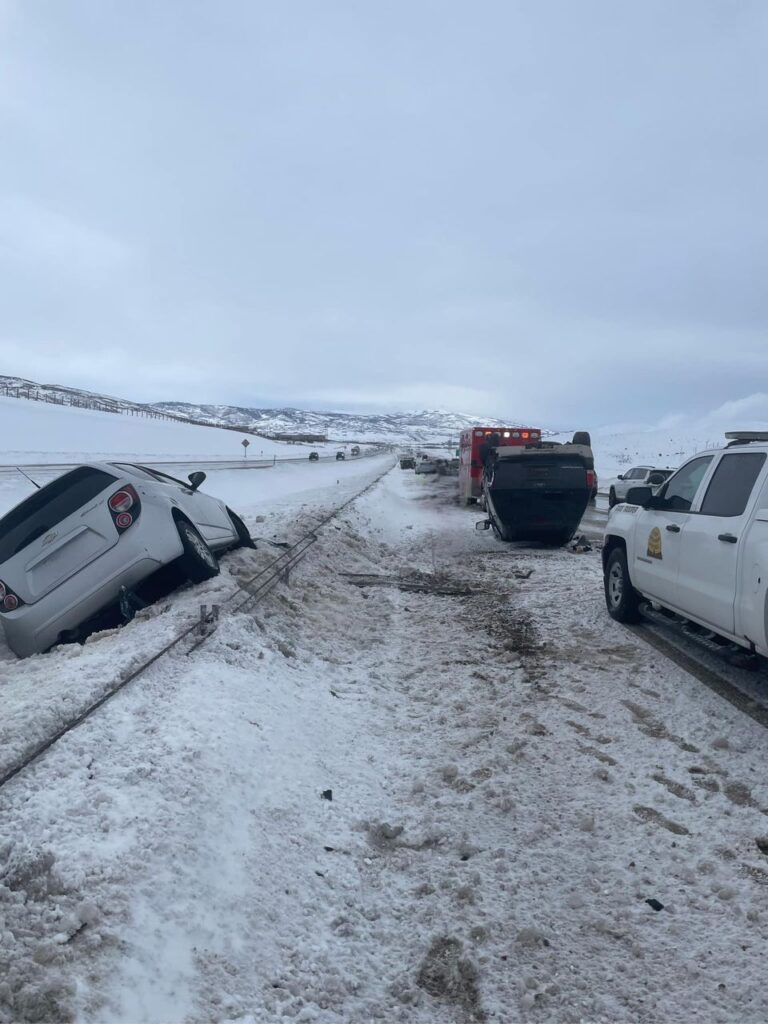Slick roads caused multiple accidents on SR 40 on March 20, 2023. 