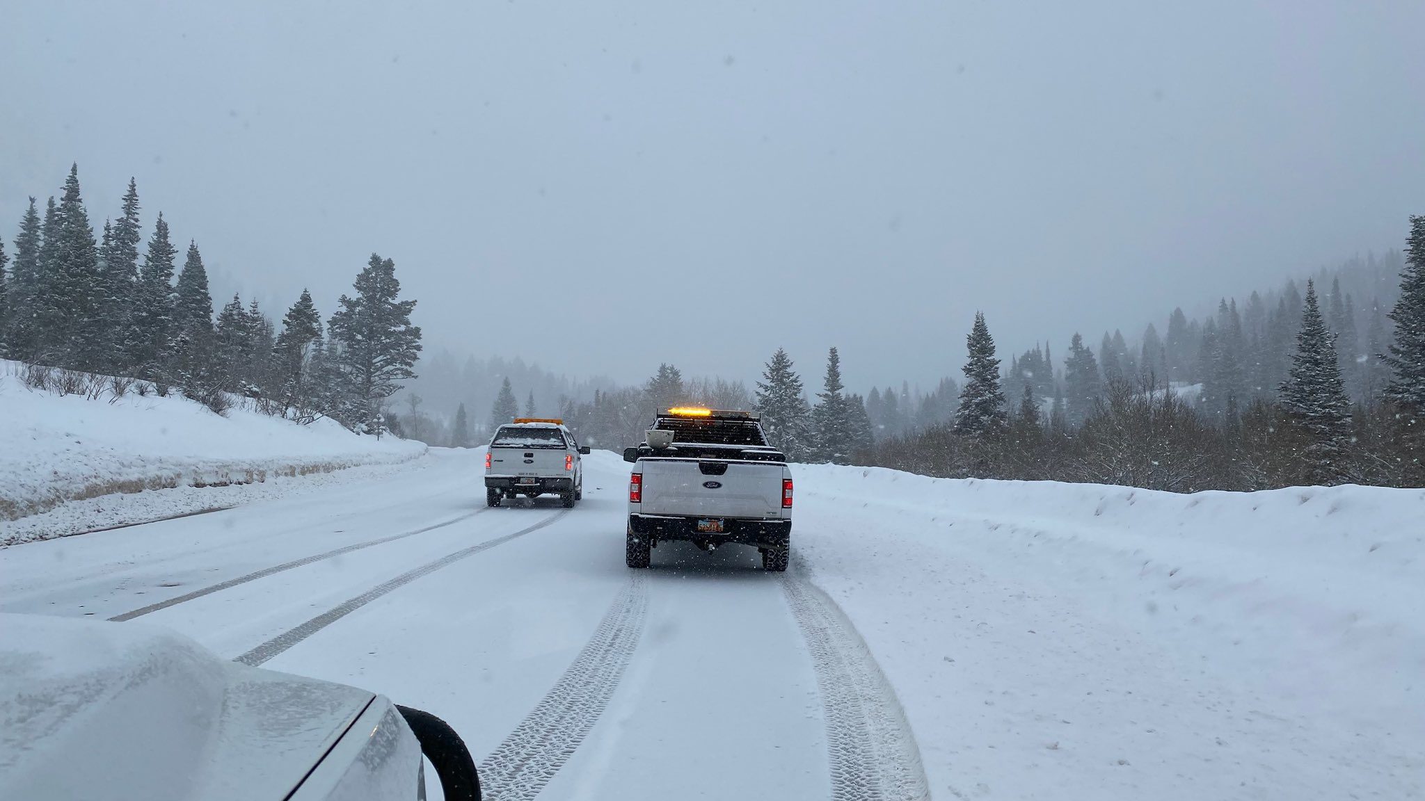 SR 210 in Little Cottonwood Canyon was closed for avalanche mitigation on Monday.