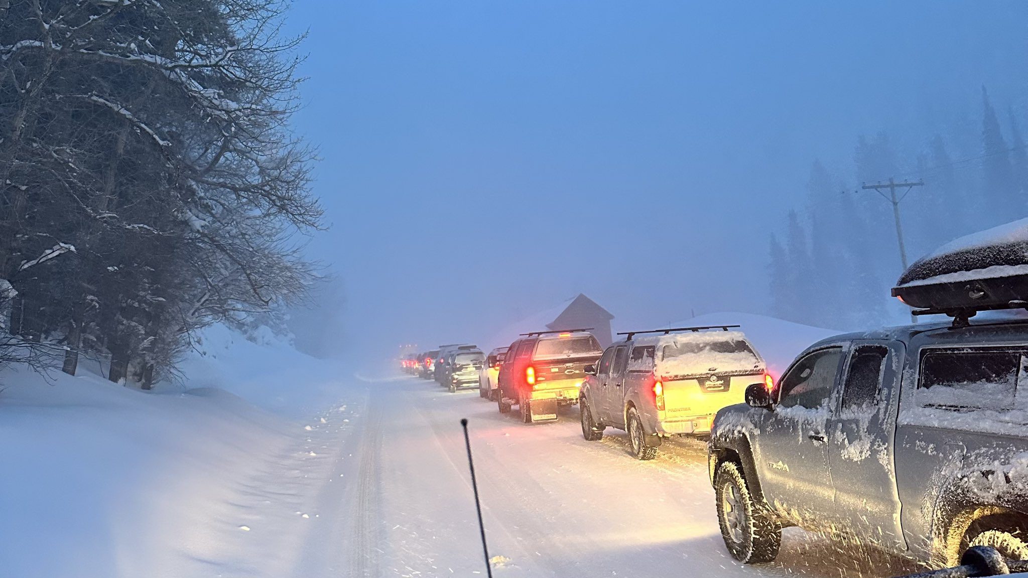 Big Cottonwood Canyon Road Closure due to natural avalance.