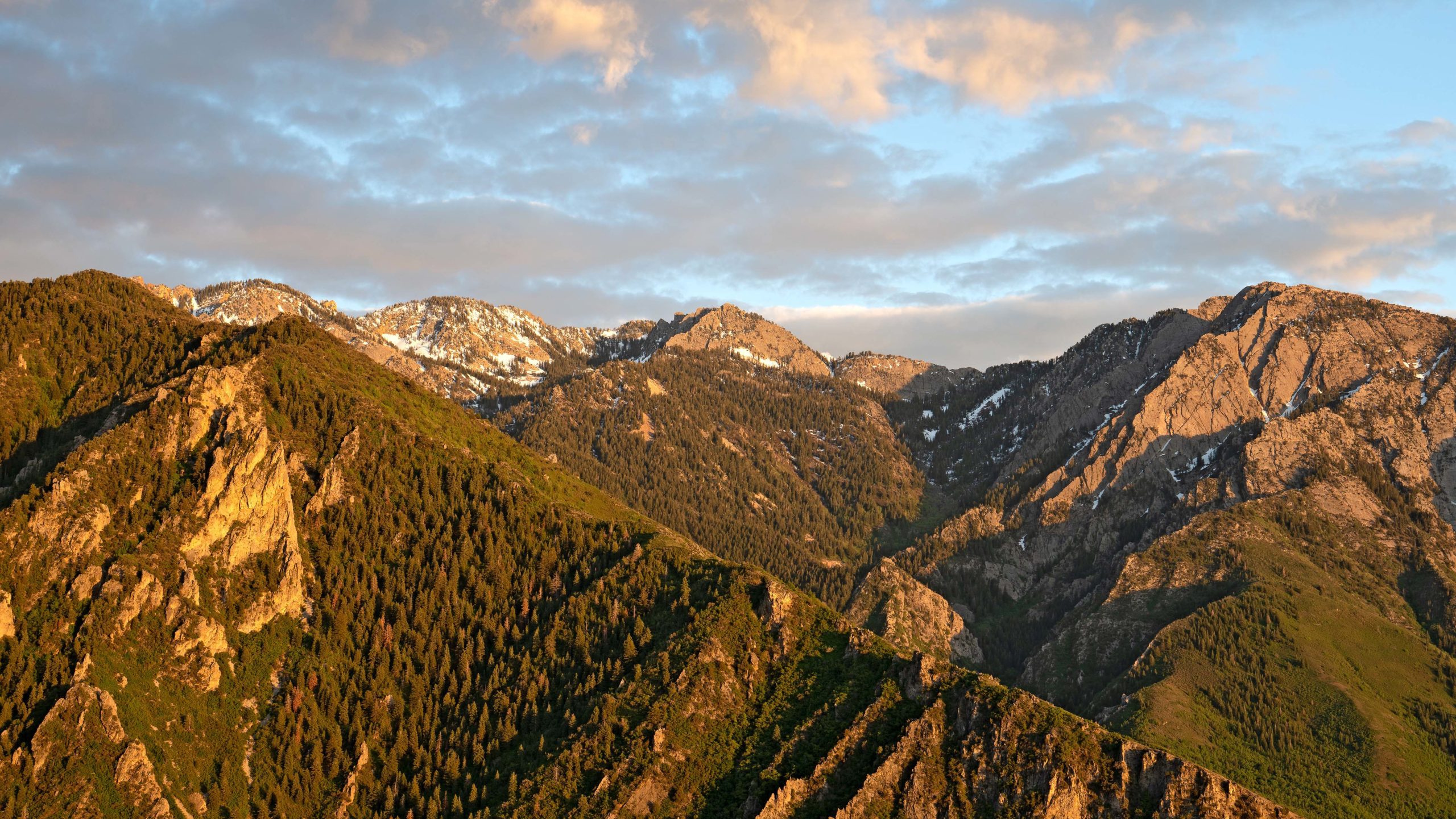 A look south from Granger Peak in the spring.