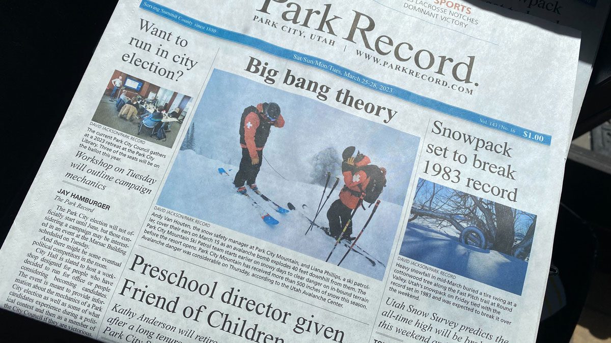Park Record Newspaper