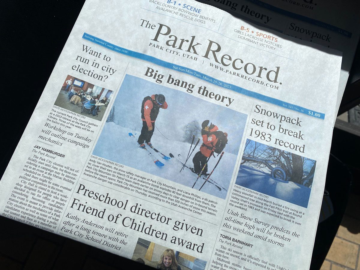 Park Record Newspaper