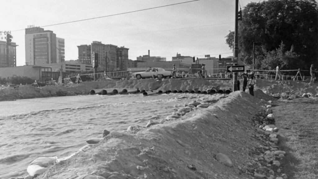 The "State Street River" as it was termed during the 1983 flooding in Salt Lake City.