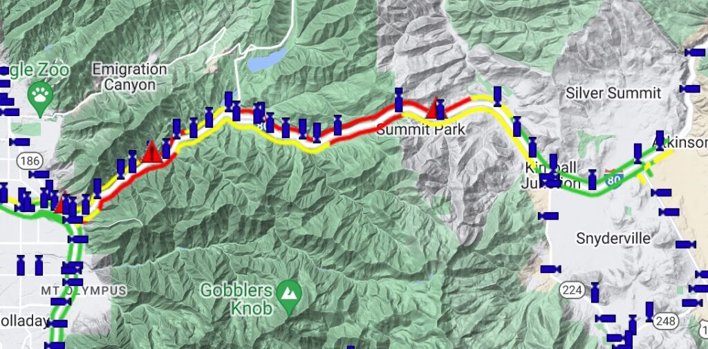 Multiple crashes in Parleys Canyon I-80 - TownLift, Park City News