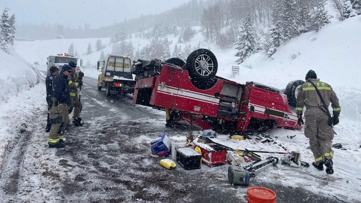 Multiple agencies responded to a single-vehicle rollover on SR 224 on March 6, 2023.