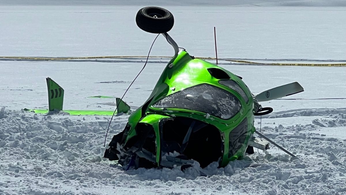 Wasatch County SAR responded to a helicopter crash at Strawberry Reservoir on March 11, 2023.
