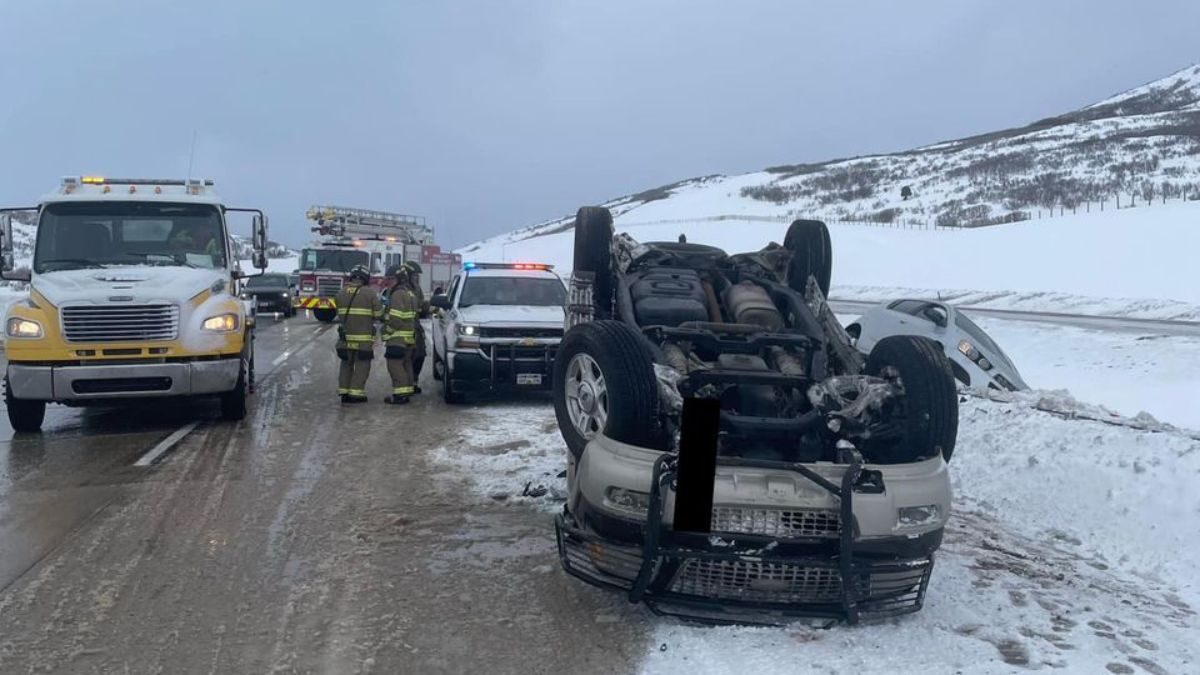Slick roads caused multiple accidents on SR 40 on March 20, 2023.