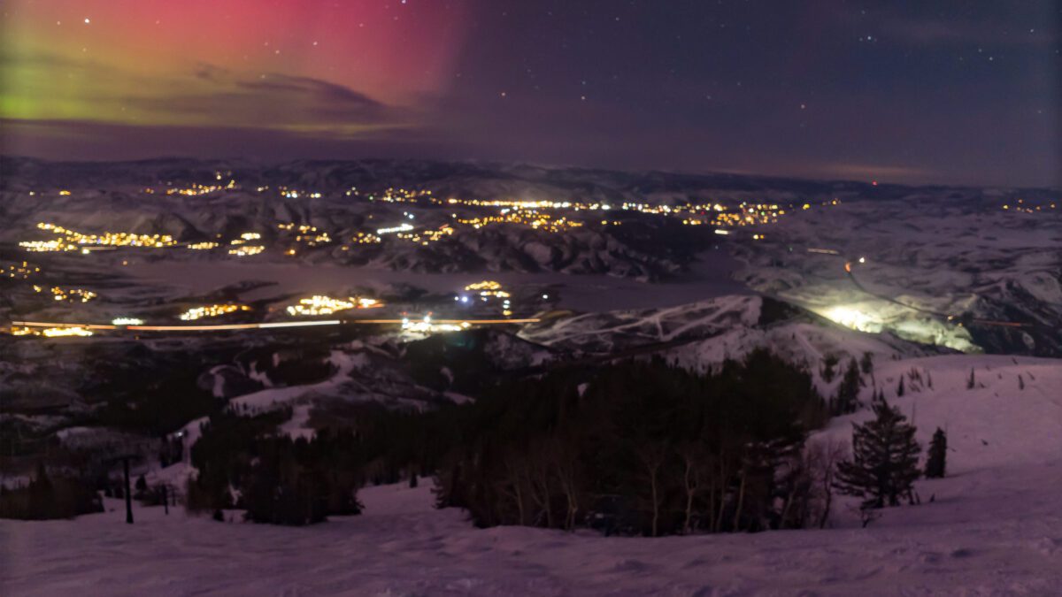 Northern Lights from Deer Valley Resort Webcam