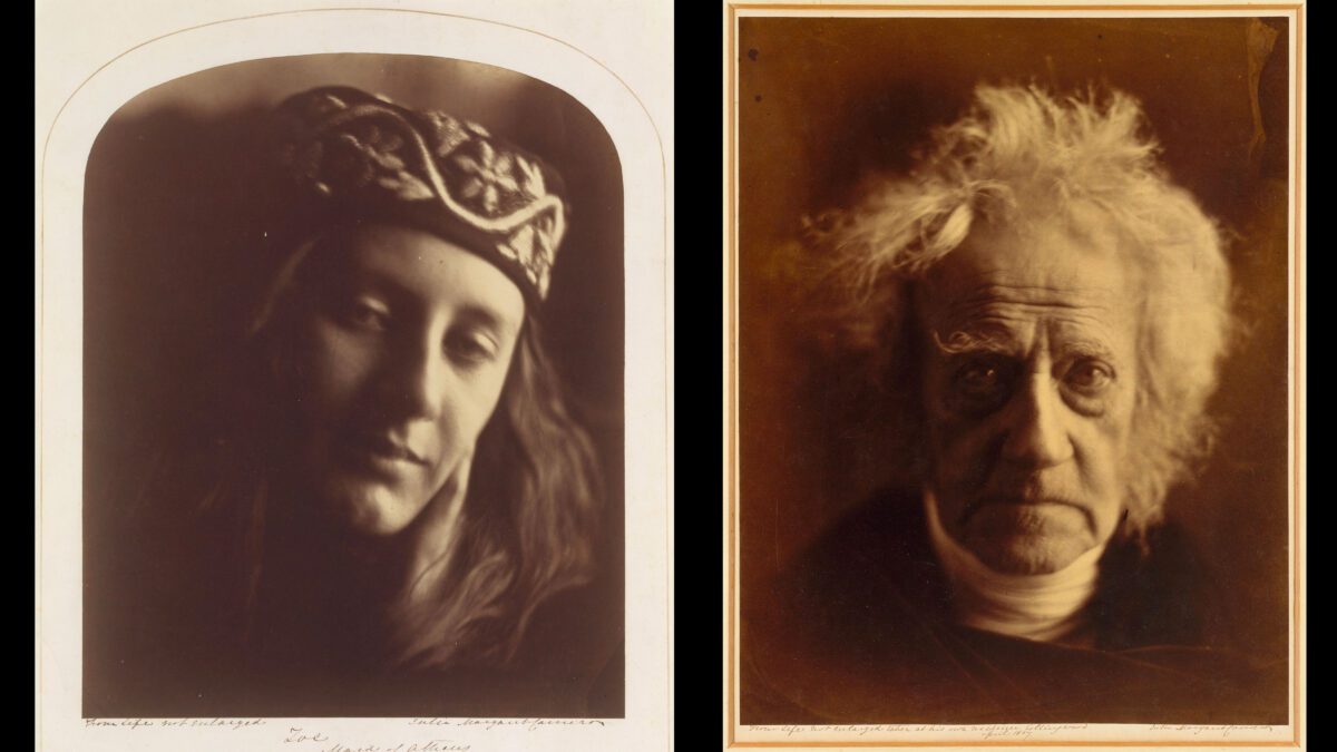 Left: Zoe, Maid of Athens; Right: Sir John Herschel.