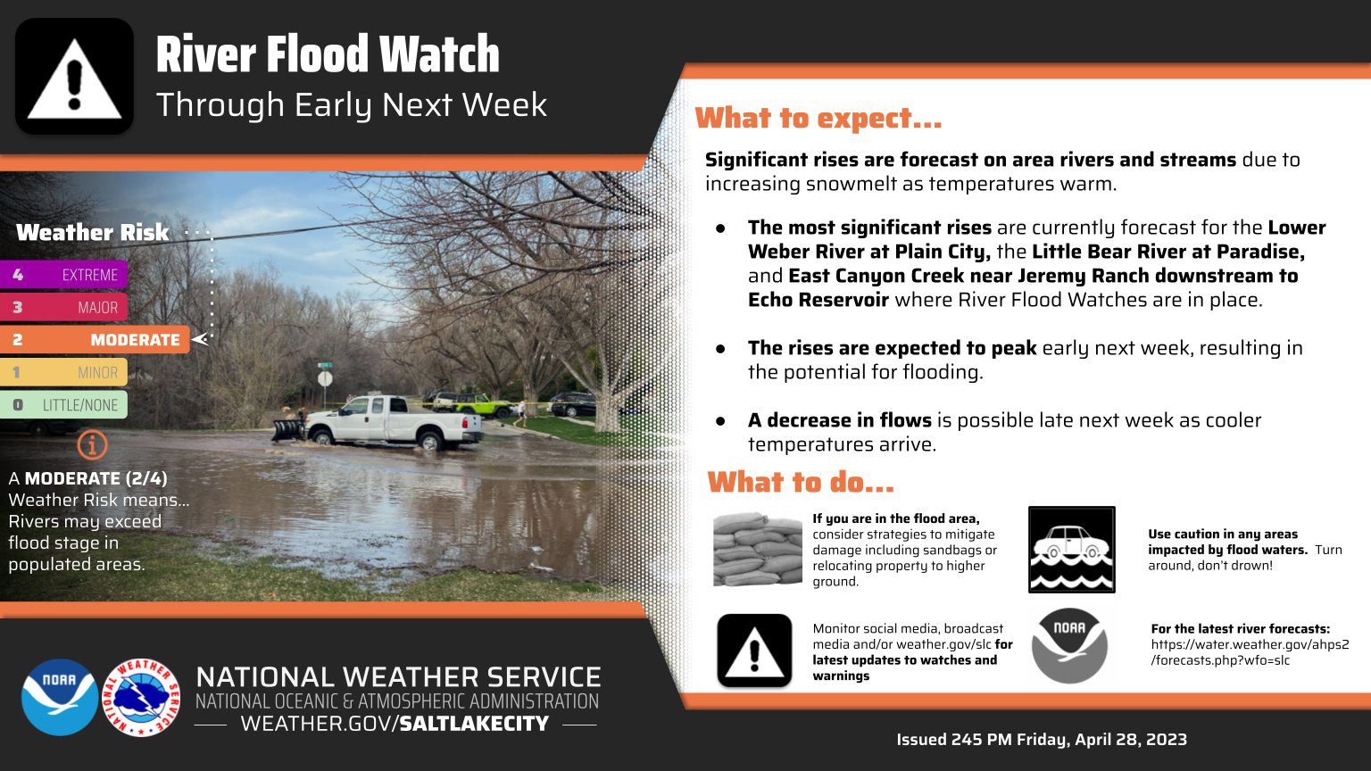 Flood Watch issued for several locations in Utah through early next week.