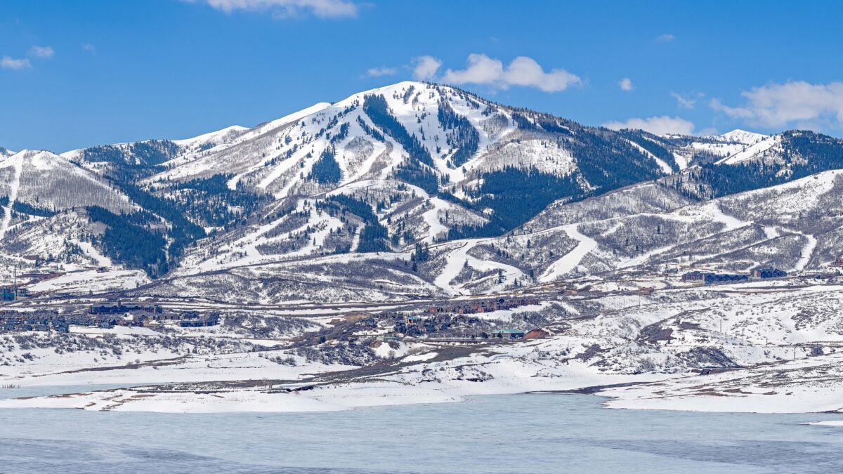 Overlooking Jordanelle toward Deer Valley Resort.