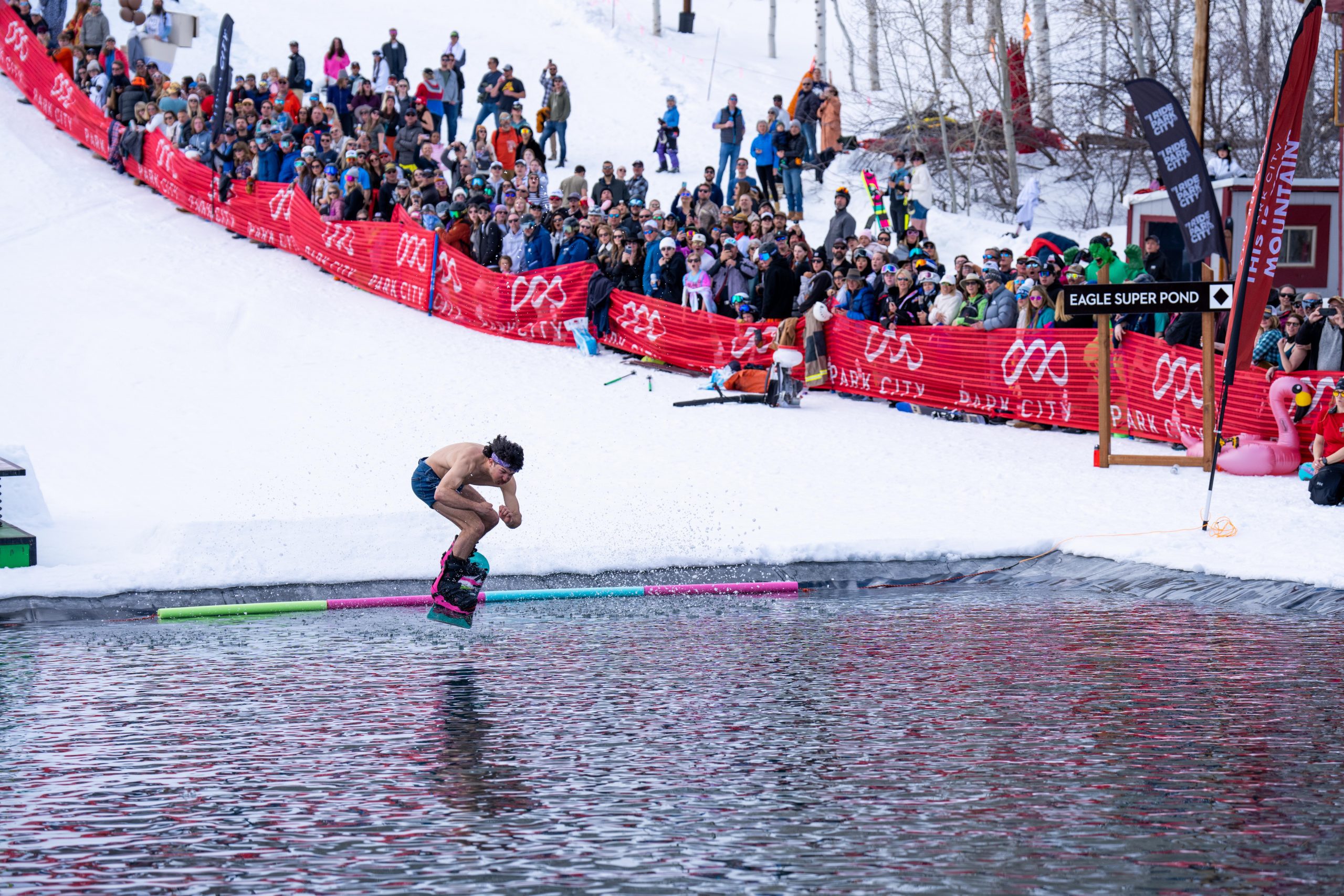 Park City Mountain celebrates spring with the 2nd Annual Eagle Super Pond Championship.