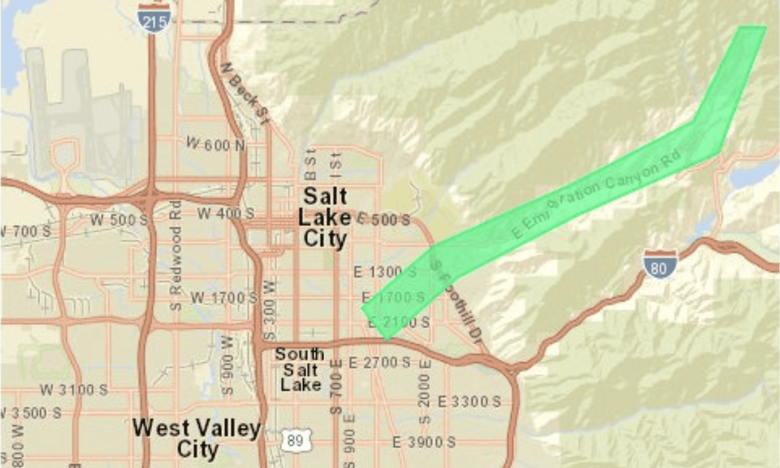 A flood advisory has been issued for Salt Lake City's East Bench and further downstream.