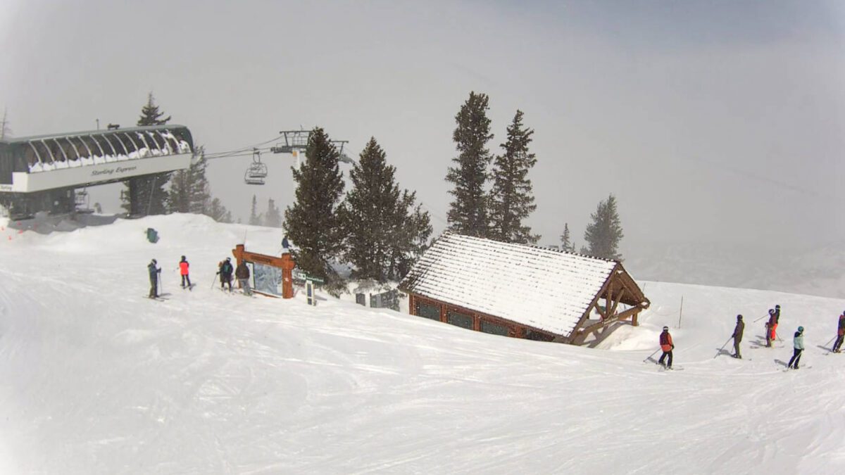 View from the Wasatch Express Cam at Deer Valley Resort at 11:30 a.m. on Thursday.