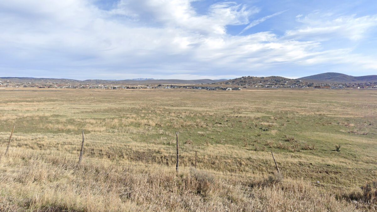 A look from Bitner Ranch Road toward what could be the location of a Pony Express Park.