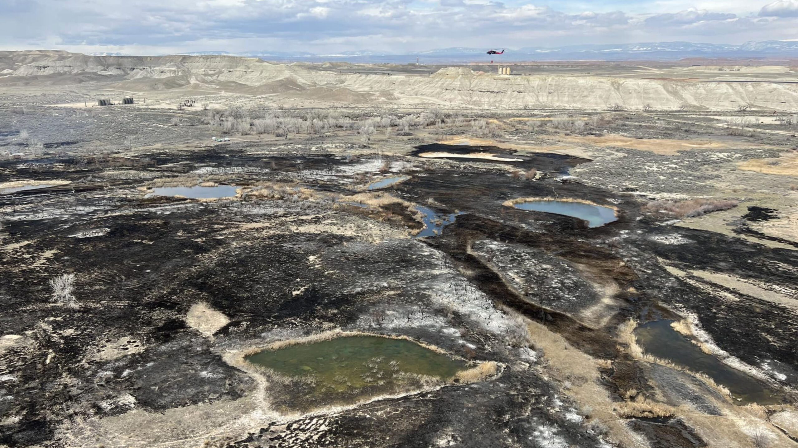 Image showing the results of the Red Bridge Wildfire in eastern Utah.