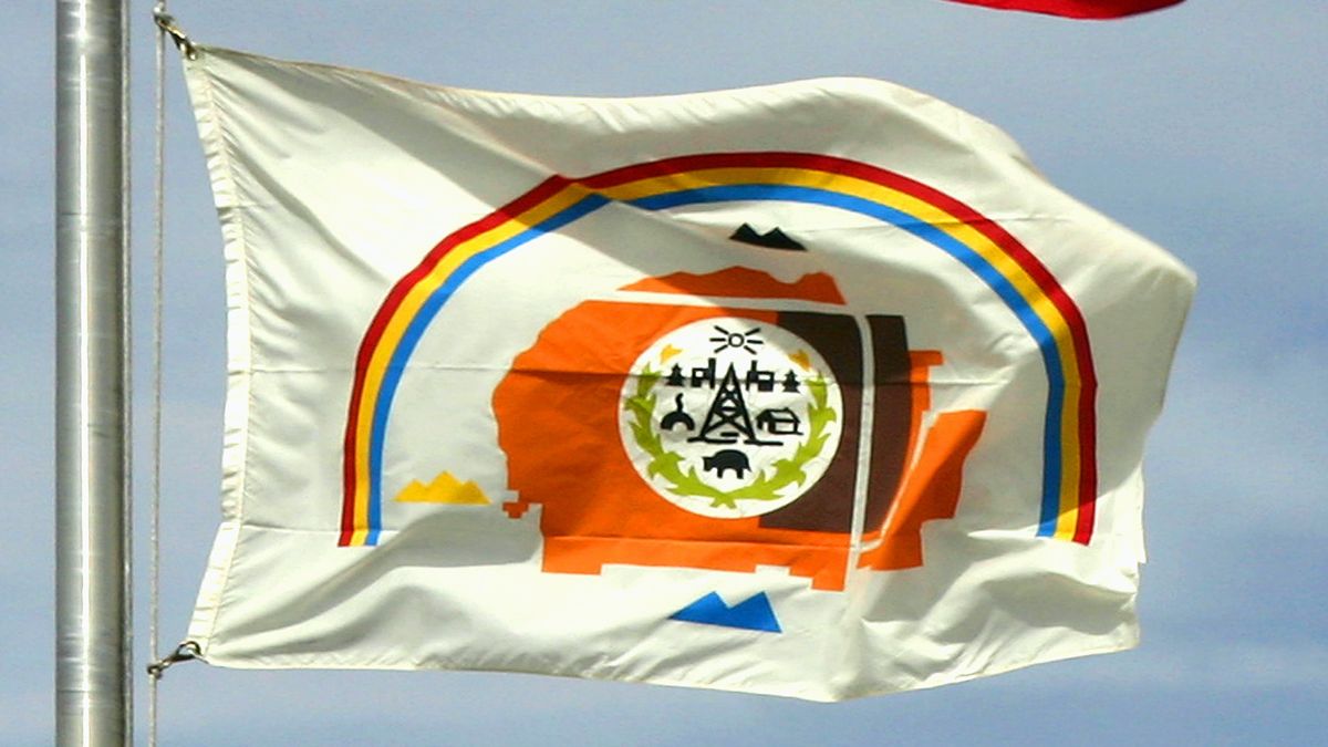The Navajo Nation flag.
