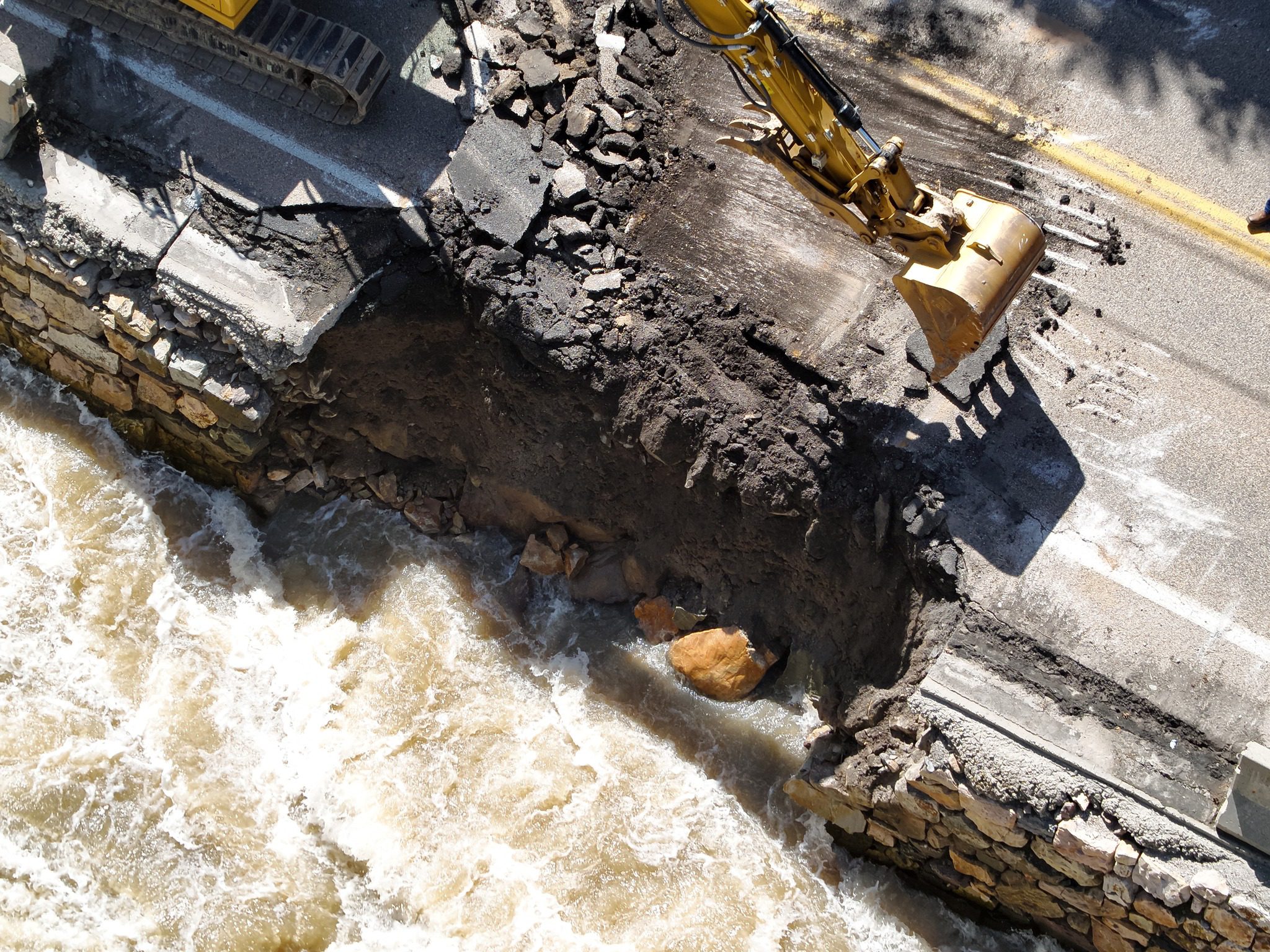 Just east of the mouth of Ogden Canyon, Highway 39 will be closed indefinitely as part of the road has collapsed into the Ogden River.