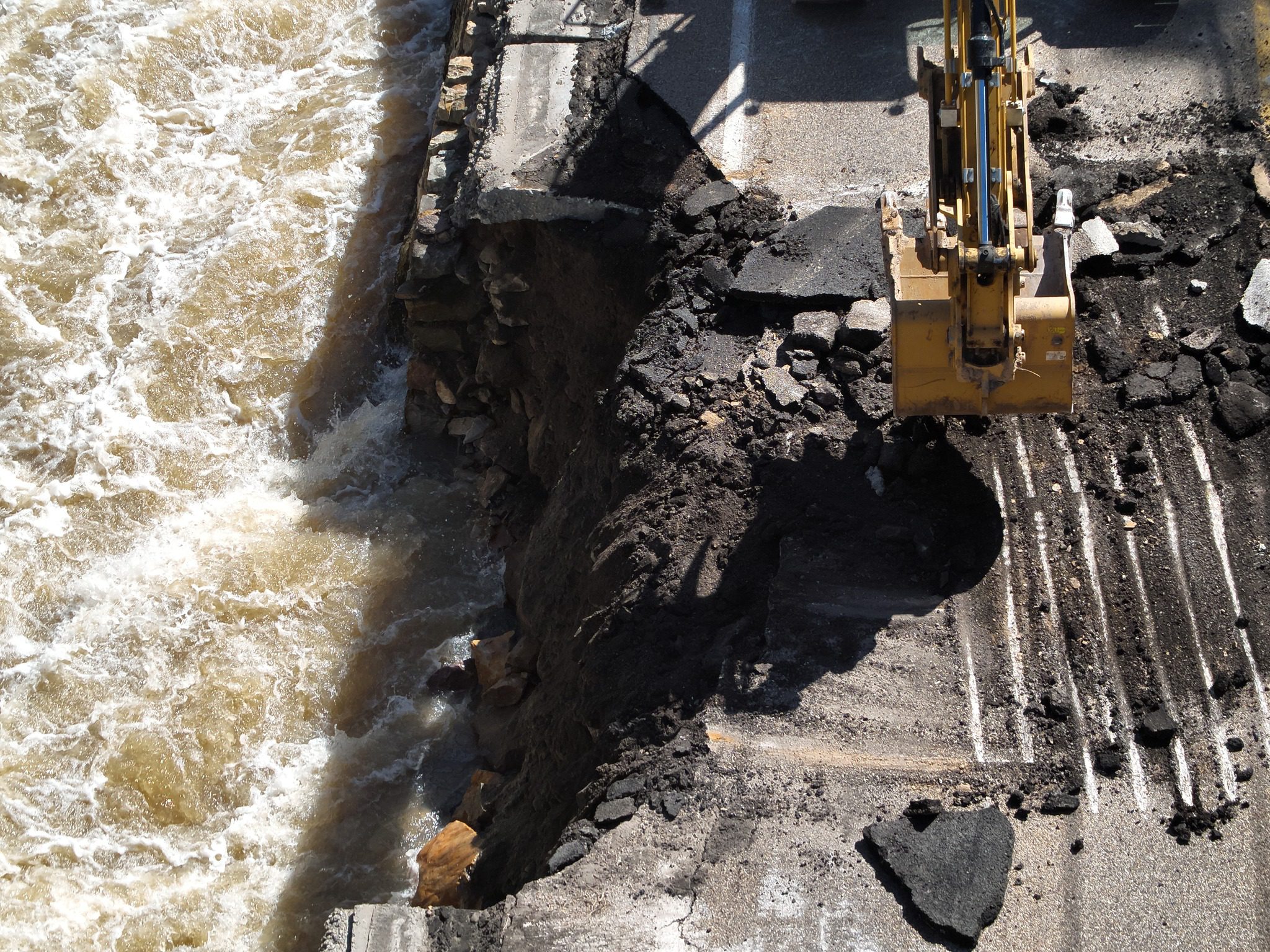 Just east of the mouth of Ogden Canyon, Highway 39 will be closed indefinitely as part of the road has collapsed into the Ogden River.