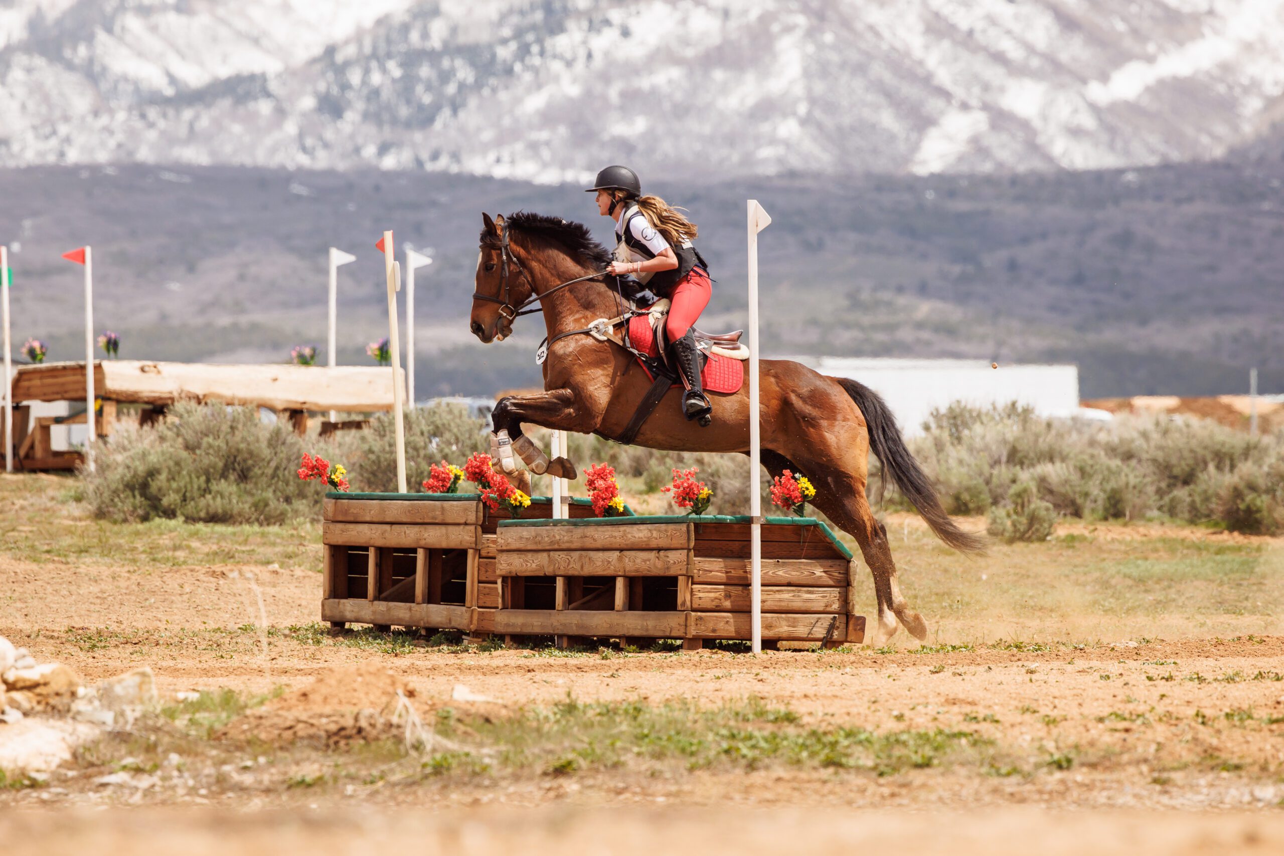 Park City's Elle Warburton 3-day eventing on her horse Gemma.