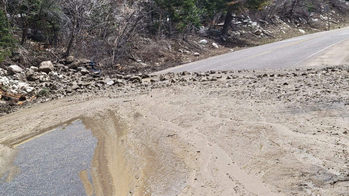 A natural mudslide has caused SR 210 to close for both uphill and downhill traffic.