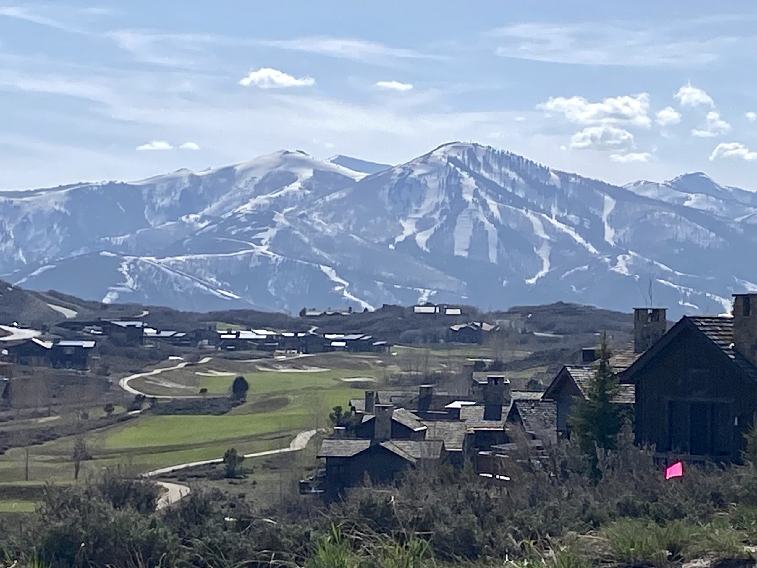 Deer Valley Resort and the Tuhaye Golf Club in spring.