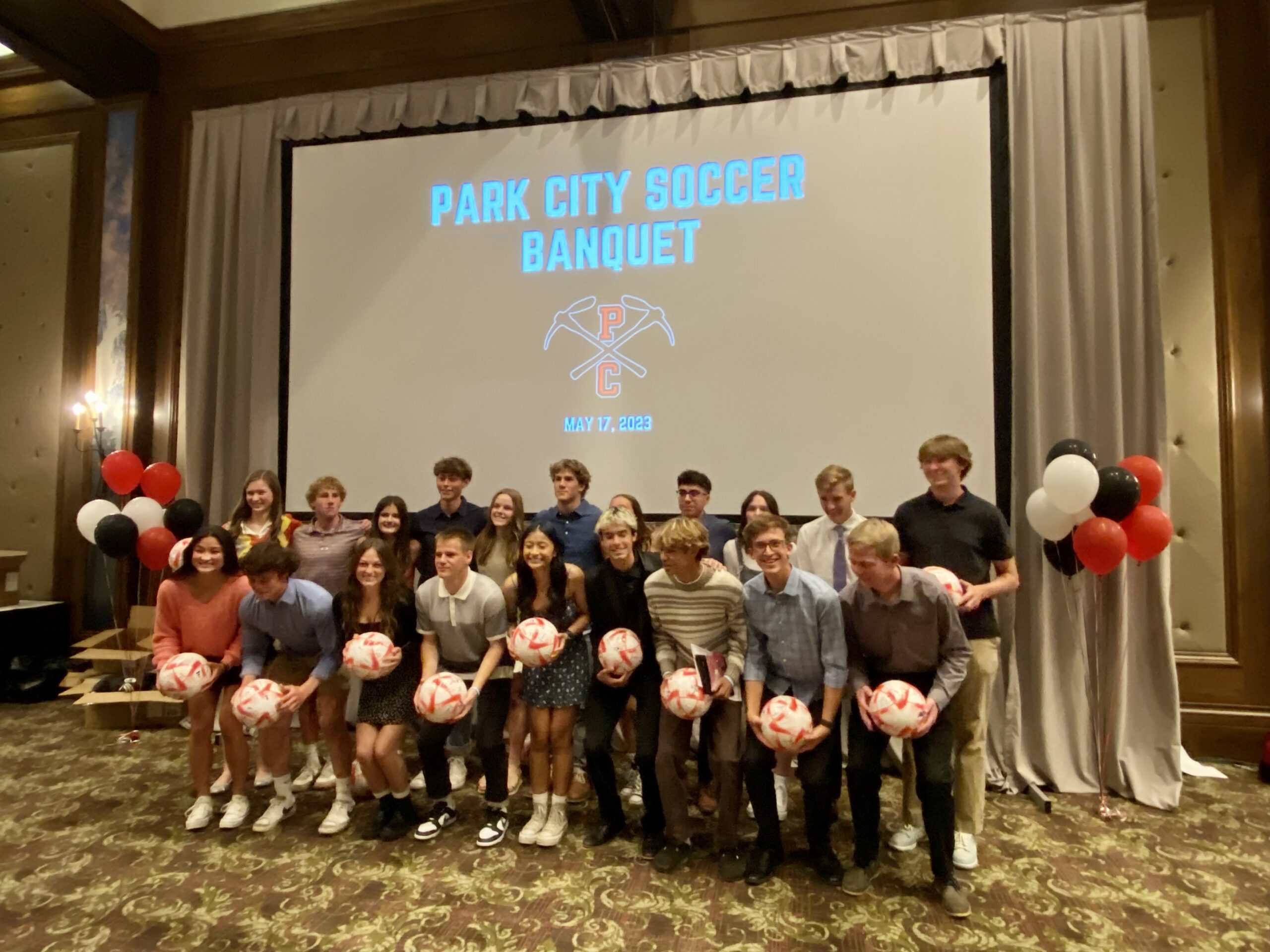 Park City High School Varsity Senior Girls and Boys Soccer Players.