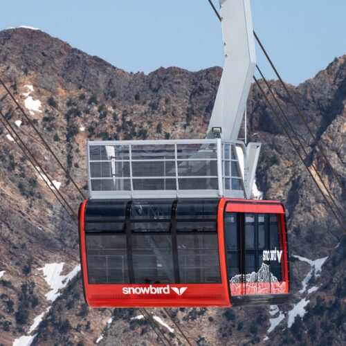 Snowbird's new tram rooftop balconies debuted on June 17, 2023. Photo: Courtesy of Snowbird