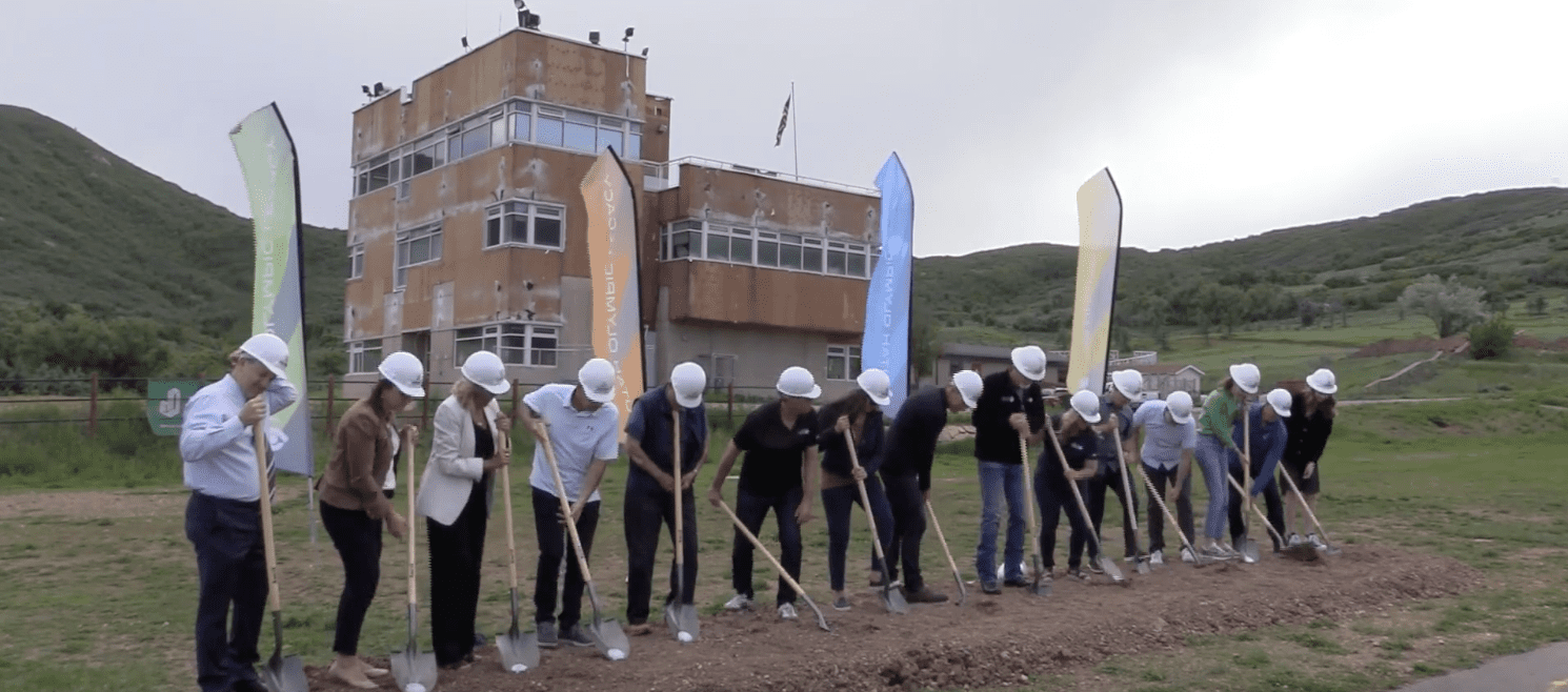 Groundbreaking for Soldier Hollows Nordic Center's expansion in Midway with the Utah Olympic Legacy Foundation.