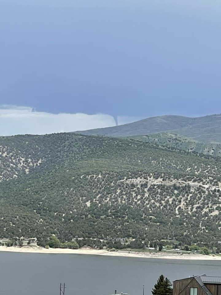 Funnel Cloud spotted over Rockport Reservoir on June 1, 2023.