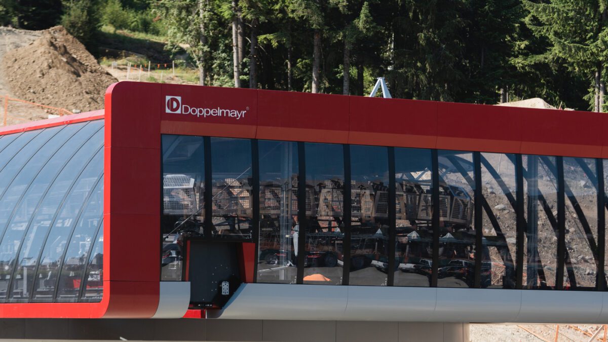 Whistler Blackcomb Fitsimmons Express 8-person lift originally intended for Park City Mountain.