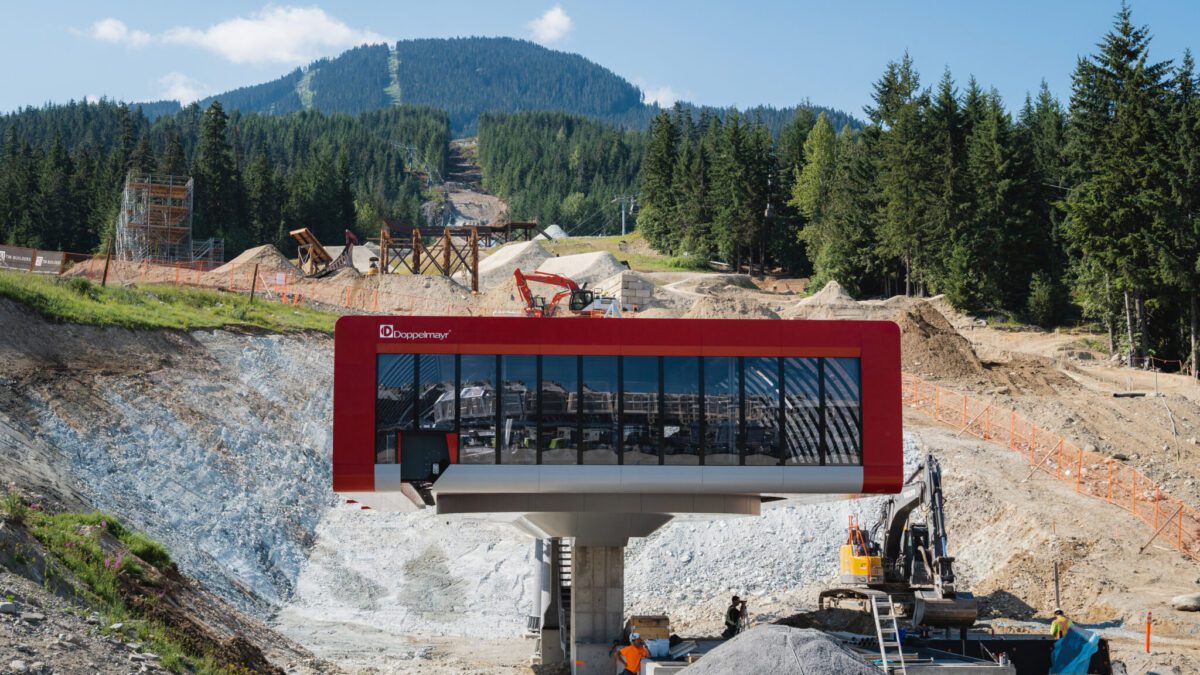 The 8-Pack Chairlift once destined for Park City Mountain being installed at Whistler Blackcomb