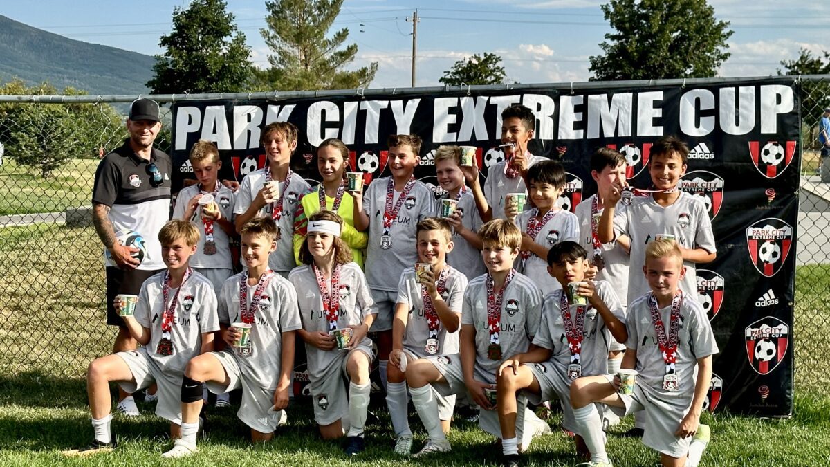 One of the winning teams in the Extreme Cup tournament hosted by the Park City Soccer Club.