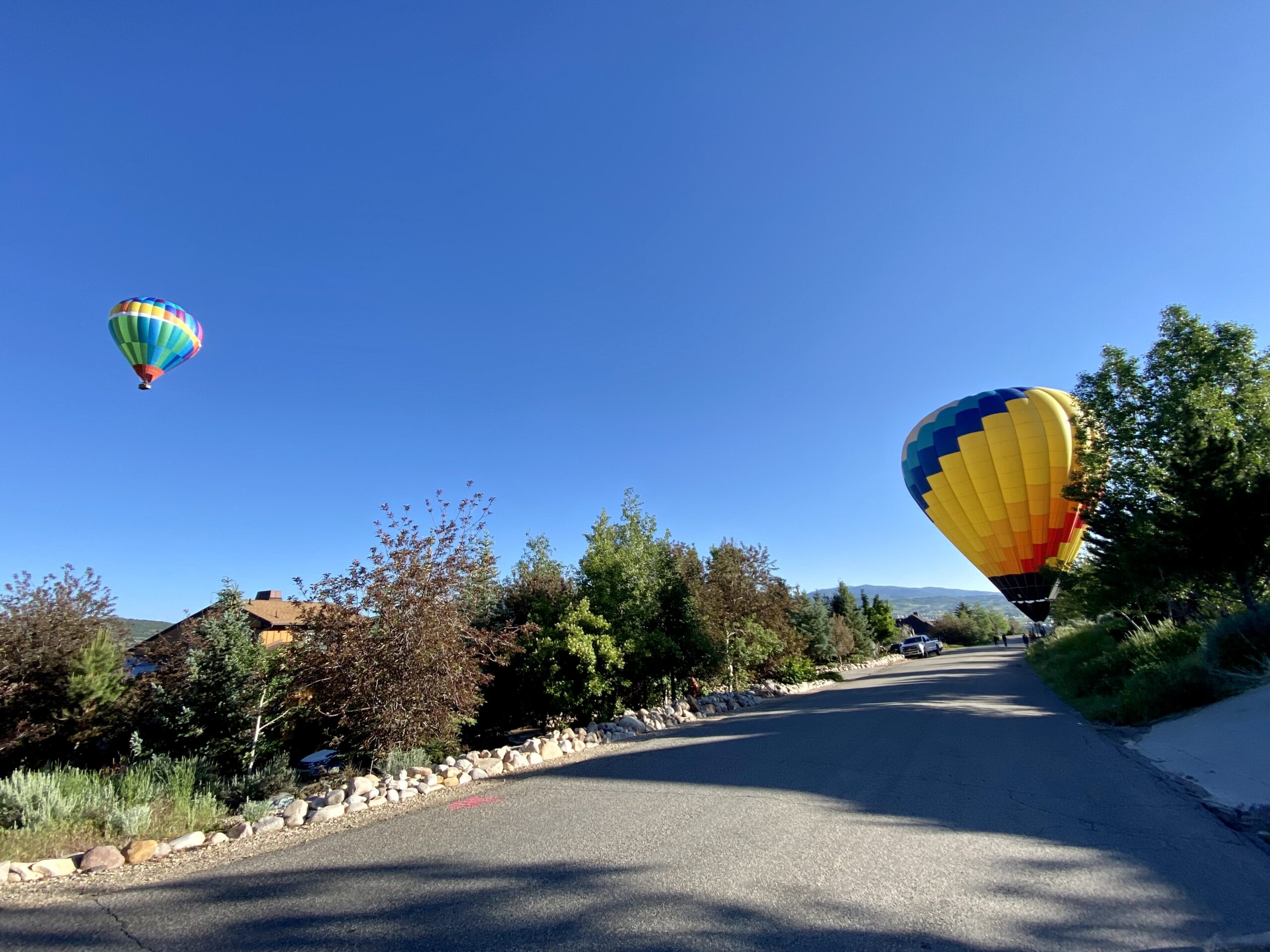 Hot air balloons in Park City.