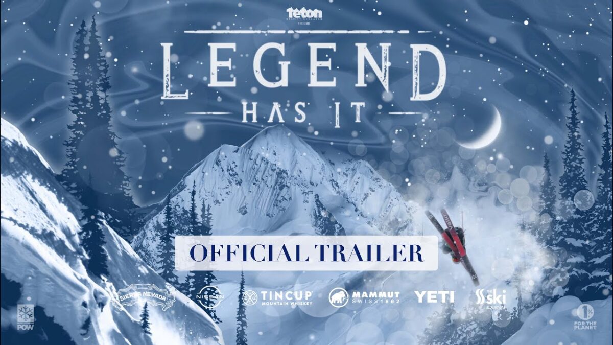 Cover art for the new "Legend Has It" ski movie.