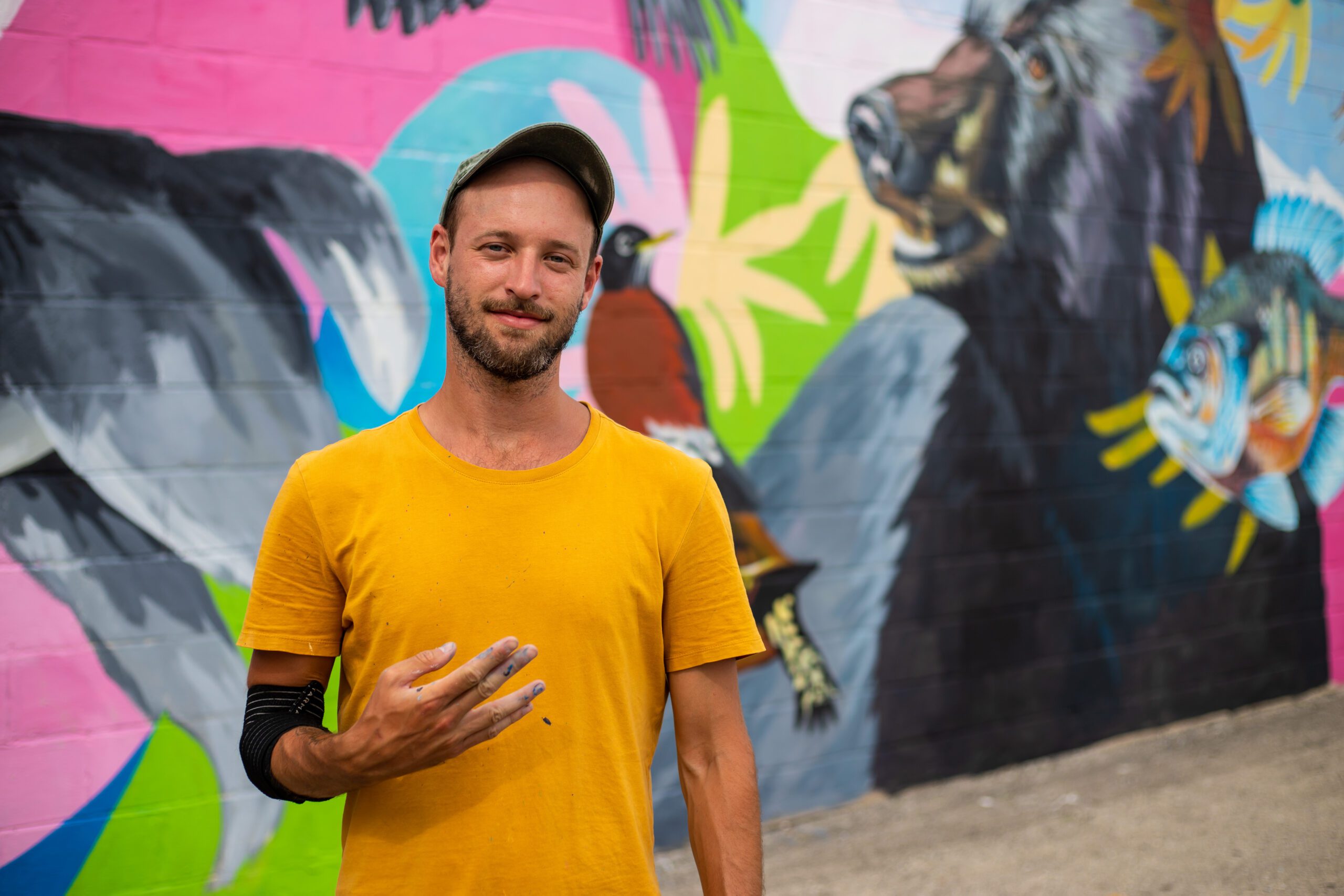 Meet muralist Sasha Primo at the Ledges Sculpture Art Talk and Community Workshop on July 29, 2023.