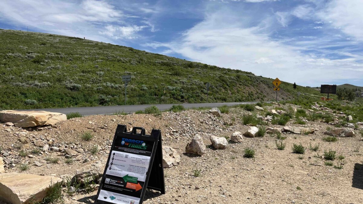 Signage at the Bonanza Flat trailhead.