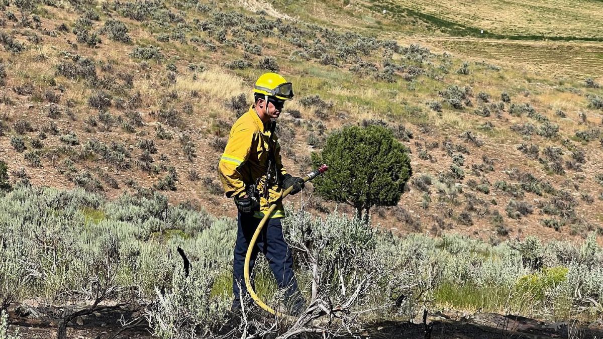 Wasatch Fire and the Wasatch County Sheriff's Office responded to a brush fire in Wallsburg on July 20, 2023.