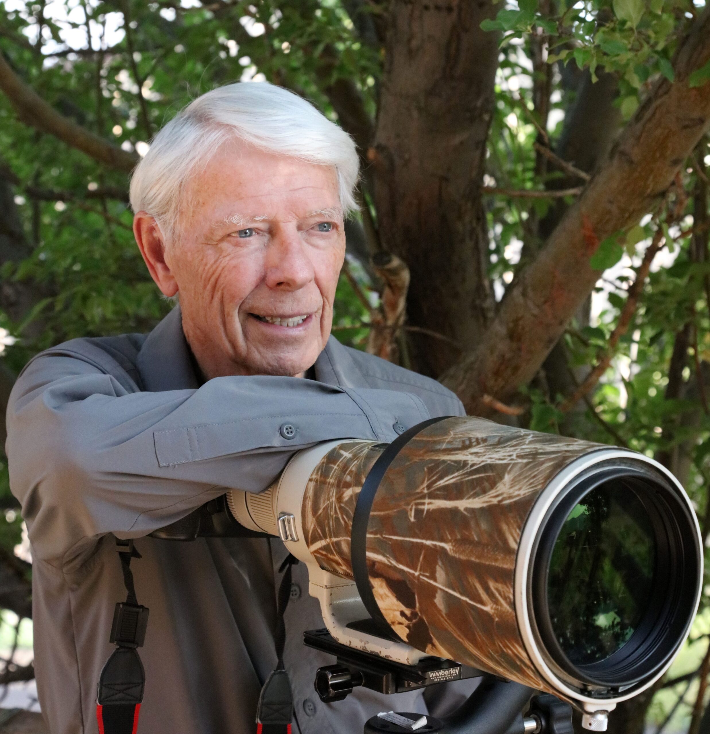 Park City artist Bill Silliman with camera.