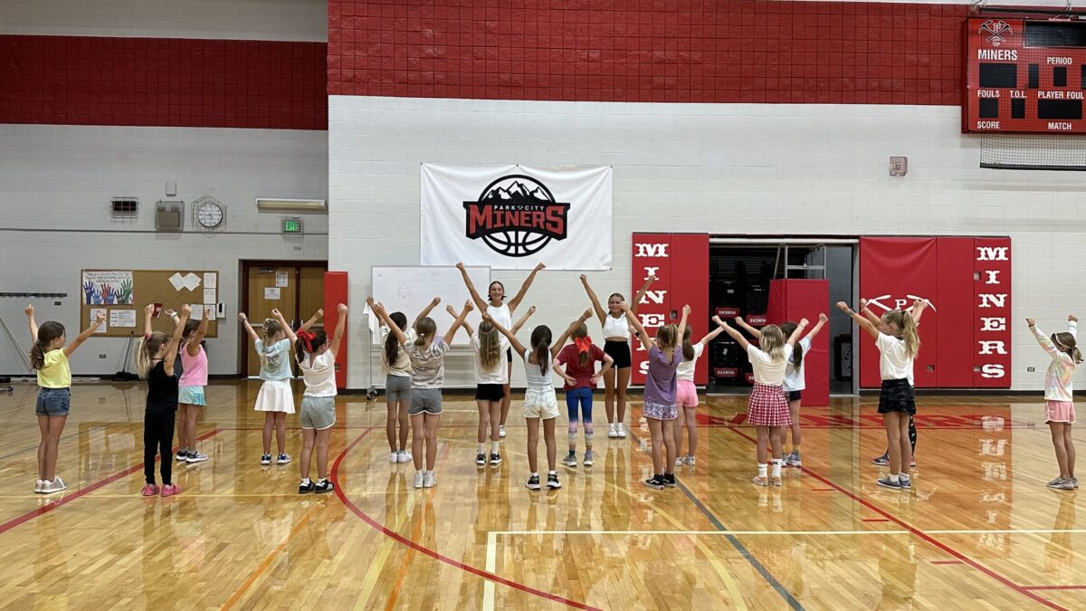 Cheer clinic at the Park City High School.