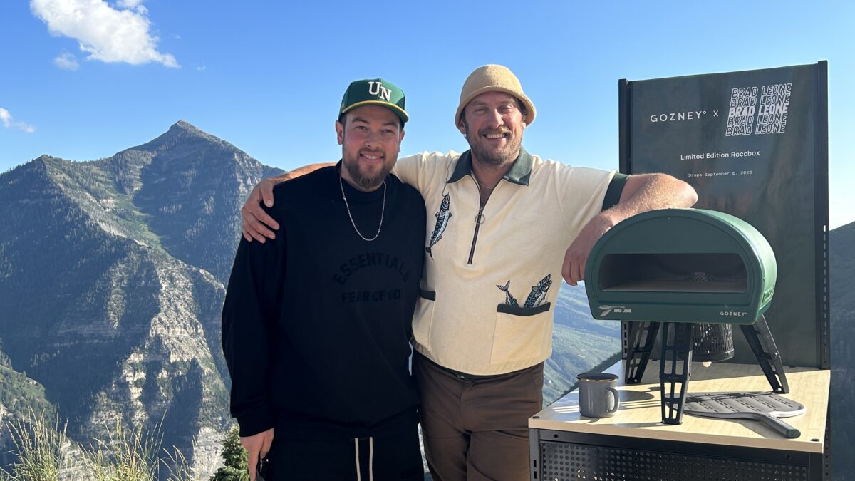 Gozney pizza oven founder Tom Gozney and chef Brad Leone at the Secret Supper event held at Sundance Mountain Resort.
