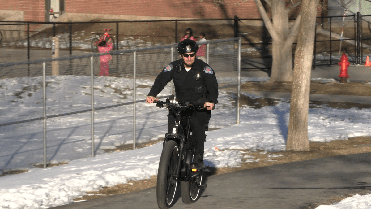 Officer Mike McComb with the Park City Police Department gives tips on safely operating E-bikes.