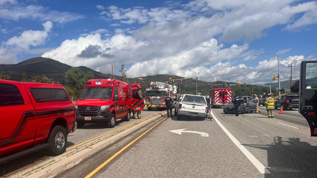 The Park City Fire District is responding to a two car accident on State Road 224 and west Canyons Resort Drive, August 2, 2023.