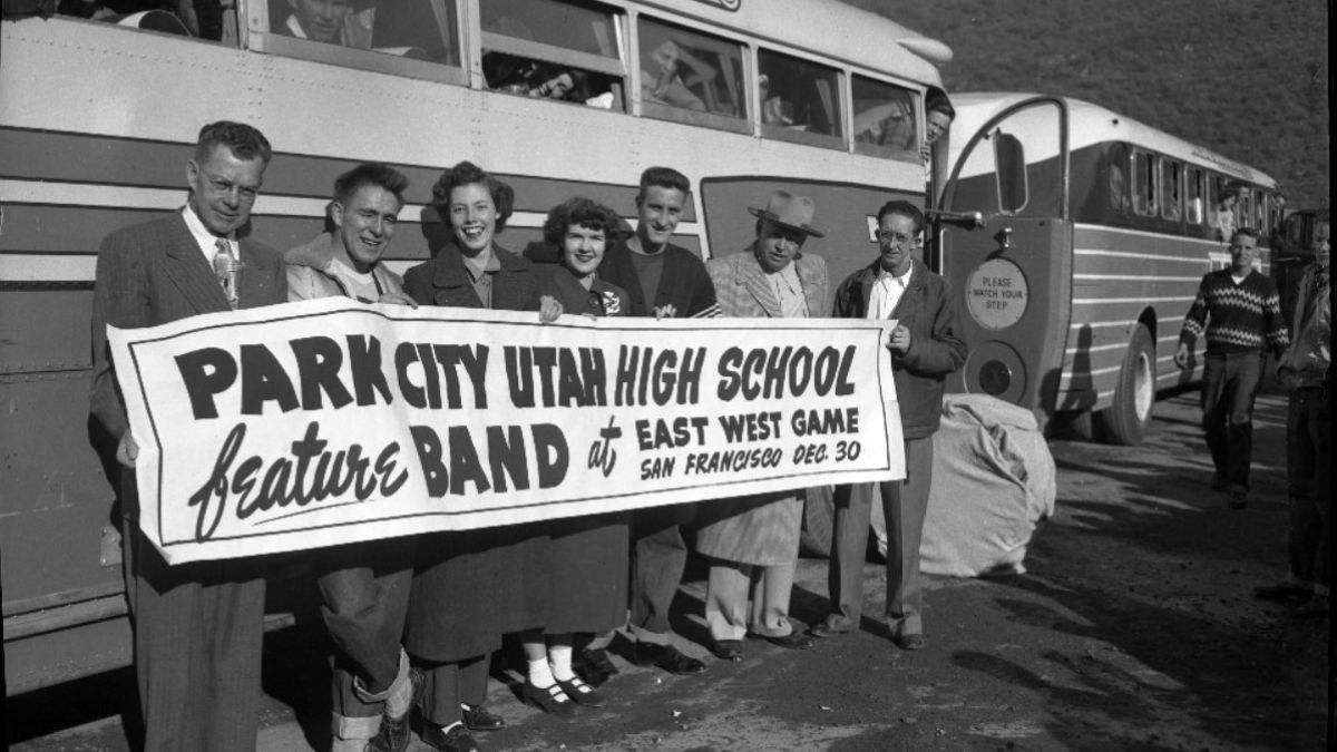 A Park City High School band trip photo taken by Kendall Webb in 1950.