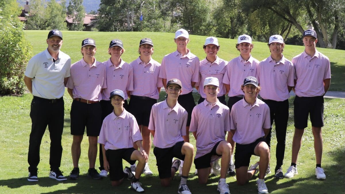 The Historic Boy's Park City High School Miners Golf.Team, at the Park City Municipal Course, who posted the lowest score in 20 years.