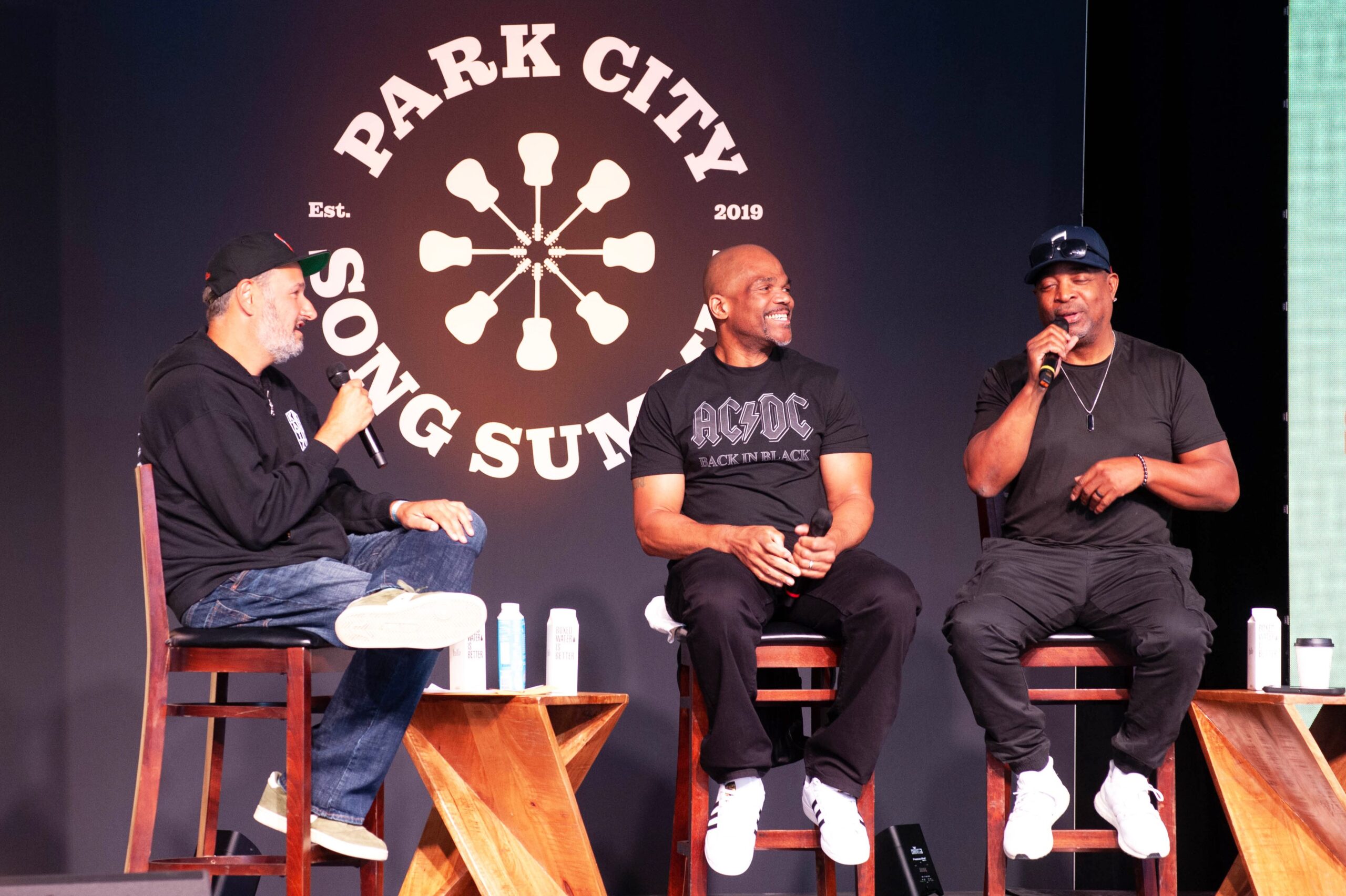 Darryl “DMC” McDaniels and Chuck D at the 2023 Park City Song Summit.