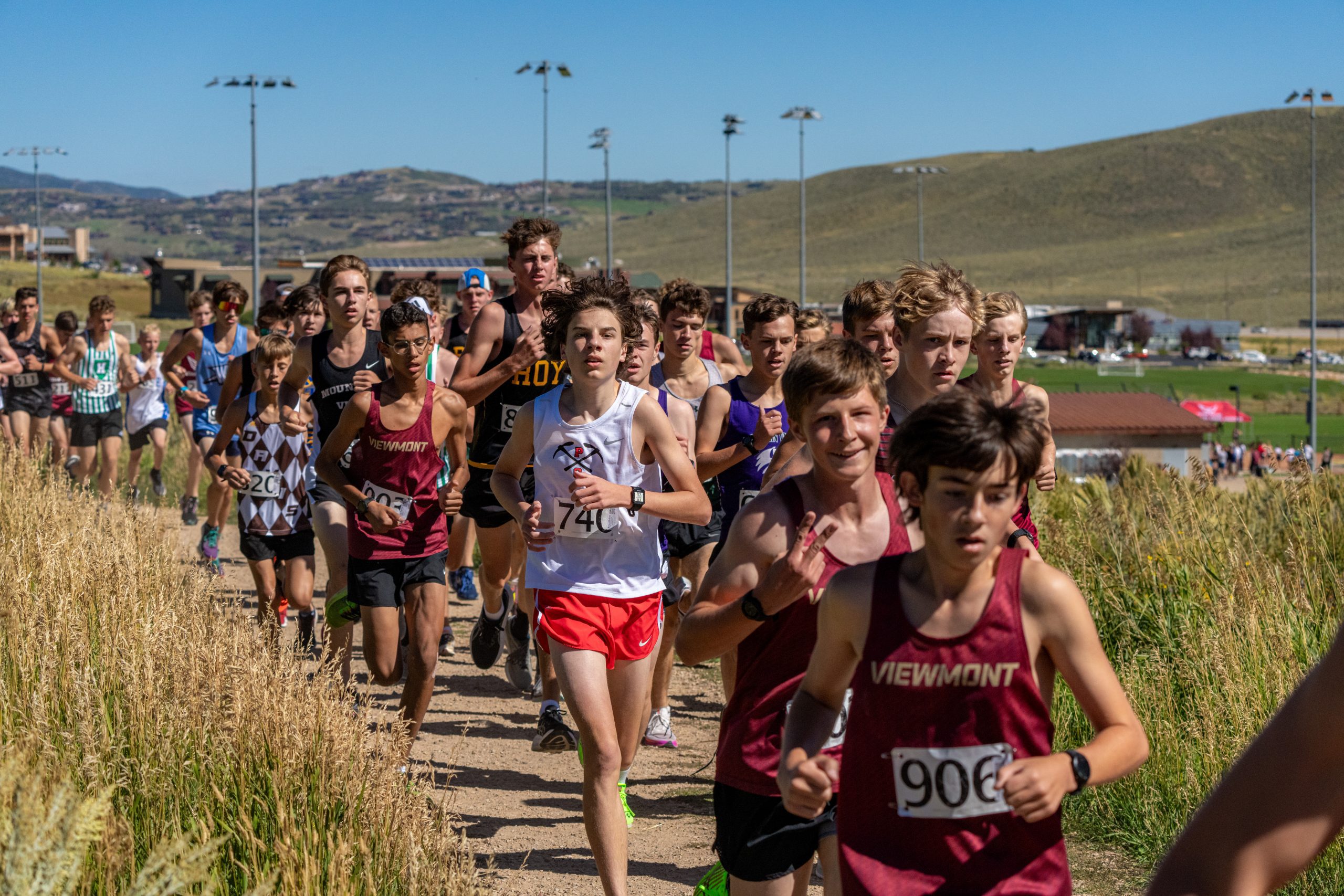 The High School cross country runners in town for the Park City Invitational on September 8, 2023.