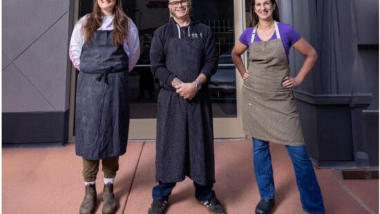 John and Paige Courtney, owners of Chop Shop, are teaming up with three-time Olympian skier Devin Logan to open The Bake Shop, Park City's newest bakery and café. Located at 1154 Center Drive.