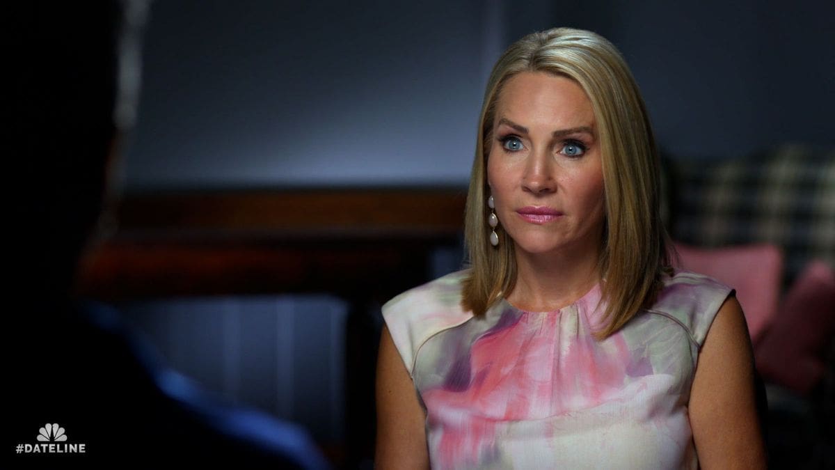 A still of Dateline NBC correspondent Andrea Canning from an episode of Dateline centered on Kouri Richins, who is accused of killing her husband Eric Richins. The episiode will air on Sept. 22, 2023.